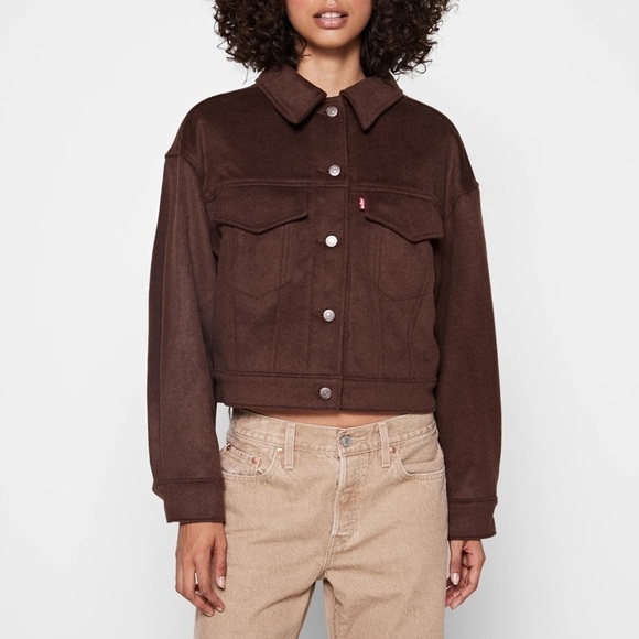 LEVI’S Wool Blend Trucker Shacket - Picture 4 of 5